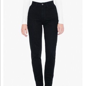 American Apparel Black HighWaisted Jean